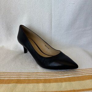 Geox Elegant Black leather Heels for Women